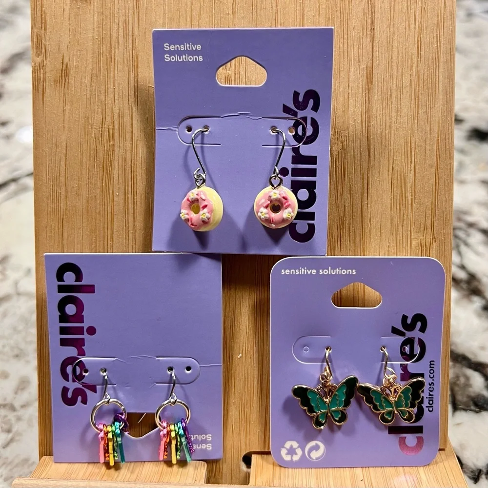 🦋🗝️Collection of Girls' Earrings – NWT – Claire’s✨